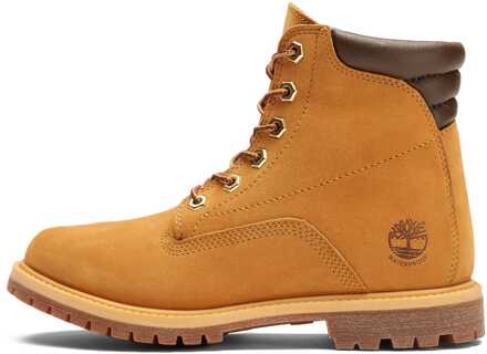 Timberland Women's Timberland Waterville 6 Inch Lace Up Waterproof Boot in White - maat Wit