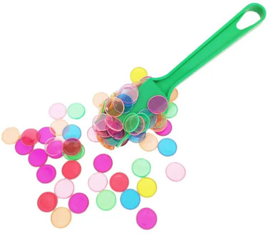 【Time-limited Promotion】Montessori Learning Toys Magnetic Stick Wand Set With Transparent Color Counting Chips With Metal Loop