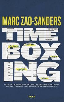 Timeboxing -  Marc Zao-Sanders (ISBN: 9789021487717)