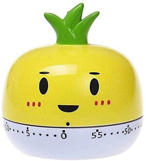 Timer Keuken Koken Herinnering Student Huishoudelijke Wekker Mechanische Uurwerk Groenten En Fruit Vorm Soep Timer geel