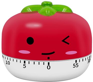 Timer Keuken Koken Herinnering Student Huishoudelijke Wekker Mechanische Uurwerk Groenten En Fruit Vorm Soep Timer rood