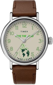 Timex Peanuts Take Care TW2V32800 Herenhorloge Crème