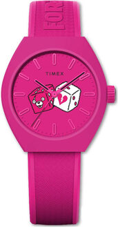 Timex TW2W96800 Heren Lab Collab Horloge Roze - One Size