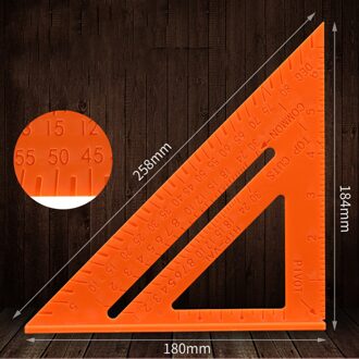 Timmerman Driehoek Vierkante Heerser Meting Tool Plastic Speed Gradenboog Mijter Voor Tri-Vierkante Lijn Kraspen Zaagblad