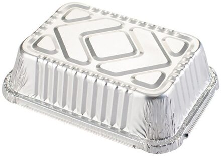 Tin Doos Barbecue Rechthoekige Aluminiumfolie Doos Lunchbox Aluminiumfolie Kom Wegwerp Meeneem Verpakt Lunch Box Container
