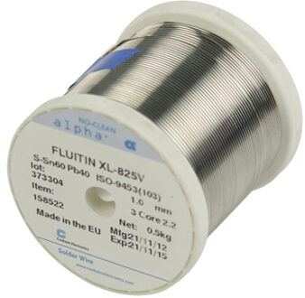 Tin-wm 500 gr Soldeertin 1,00 mm Witmetaal 500 G