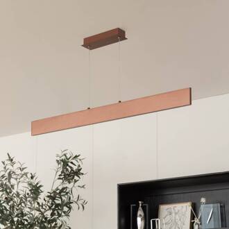 Tinkodara LED hanglamp, eetkamer bruin