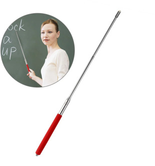 TINKSKY Hand Pointer Extendable Telescopic Retractable Pointer Handheld Presenter Classroom Whiteboard Pointer(Red)