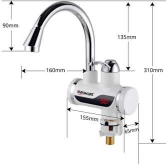Tinton Leven (Ons ) 110V 3sec Instant Tankless Elektrische Boiler Kraan Keuken Instant Verwarming Kraan Met Led Digitale digitaal under klein
