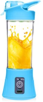 Tinton Leven Usb Opladen Modus Draagbare Opladen Schat Functie Kleine Juicer Blender Ei Garde Vruchten Mixer blauw