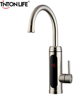 TINTON LIFE Electric Water Heater Temperature Display Kitchen Tankless Instant Hot Water Faucet 3000W