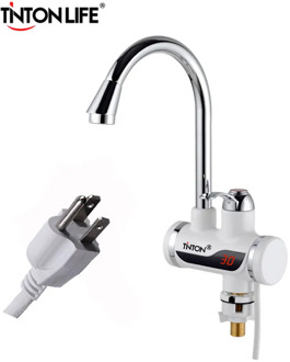 TINTON LIFE (US Ship) 110V 3sec Instant Tankless Electric Hot Water Heater Faucet Kitchen Instant Heating Tap with LED Digital