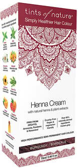 Tints Of Nature Henna cream burgundy semi permanent 70 ml