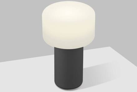 Tiny-B LED tafellamp, zwart, hoogte 13 cm, IP54, USB