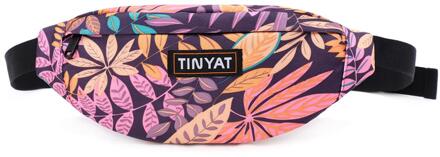 Tinyat Heuptas Vrouwen Fanny Tas Meisje Mode Glanzend Beltbag Fanni Tas Roze Taille Pack Fanny Pack Voor Vrouwen roze waist zak