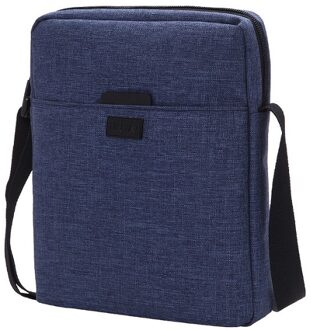 Tinyat Mannen Zakken Shockproof Mannen Schoudertassen Voor 9.7 'Pad Reizen Crossbody Zakken Canvas Mannen Buiness Schouder tas Waterdicht T510 blauw