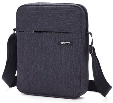 Tinyat Mannen Zakken Shockproof Mannen Schoudertassen Voor 9.7 'Pad Reizen Crossbody Zakken Canvas Mannen Buiness Schouder tas Waterdicht T511 grijs