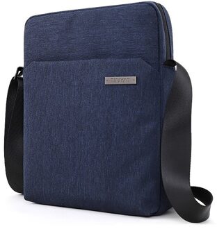 Tinyat Mannen Zakken Shockproof Mannen Schoudertassen Voor 9.7 'Pad Reizen Crossbody Zakken Canvas Mannen Buiness Schouder tas Waterdicht T512 blauw