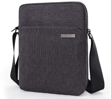 Tinyat Mannen Zakken Shockproof Mannen Schoudertassen Voor 9.7 'Pad Reizen Crossbody Zakken Canvas Mannen Buiness Schouder tas Waterdicht T512 grijs