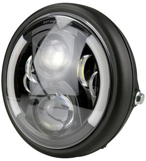 Tioodre 7 Inch Ronde Kop Licht Buitenste Cover Motorfiets Koplamp Montage Behuizing Emmer Shell Cover Hub Voor Harley