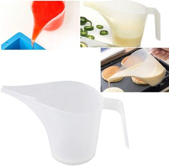 Tip Mond Plastic Maatbeker Cup Afgestudeerd Oppervlak Koken Keuken Bakkerij