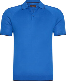 Tipped polo Blauw