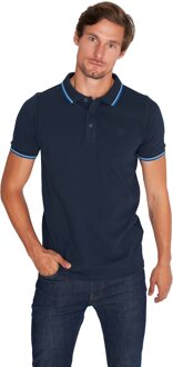 Tipped polo edward Blauw