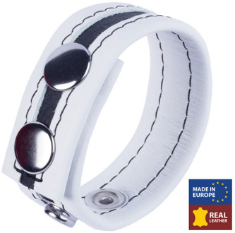 Tippy - Leren Cockring - Wit