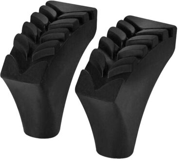 Tips voor eeltstokken (set van 2) Zwart - One size