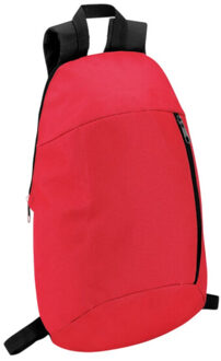 Tirana rugzak met voorvak Rood - One size