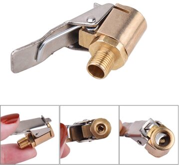 Tire Valve Air Chuck Autoband Quick Release Adapter Connector Messing Clip-On