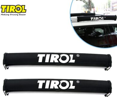 Tirol T21877b Paar Zachte Imperiaal Zwart Bagagerek Outdoor Draagbare Afneembaar Dak Van Ski 'S Frame