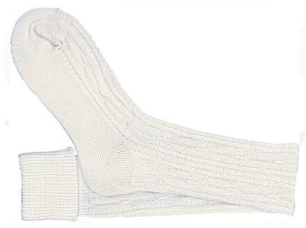 Tiroler Oktoberfest heren kousen - wit - kniekousen - lederhosen accessoires - sokken