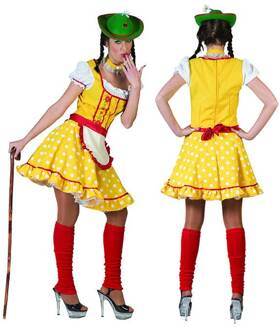 Tiroler outfit babet geel Geel - Beige - Creme