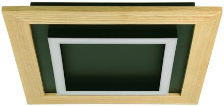 Tirrenara Plafondlamp - LED - 37 cm - Zwart|Bruin|Wit - Dimbaar