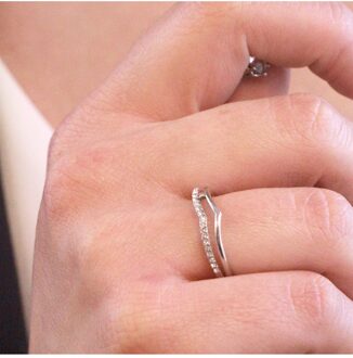 Tiryns Ring - Oostenrijks Kristal Wit Zilver - N