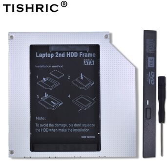 Tishric Notebook Oneven DVD-ROM Optibay Aluminium 2nd Hdd Caddy 12.7Mm Ide Naar Sata 2.5 Inch Ssd Hdd Case behuizing