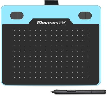 Tishric T503 6 Inch Tekening Grafische Tablet Grafische Tablet Te Trekken 8192 Niveaus Pen Tekening Tablet Digitale Voor Tekening & game Osu blauw