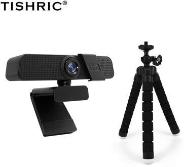 Tishric Webcam 4K Web Cam Full Hd Webcam 2K Usb Camera Computer Pc Camera Web Camera Met Microfoon 1080P Webcam Met Beugel 2K met haakje