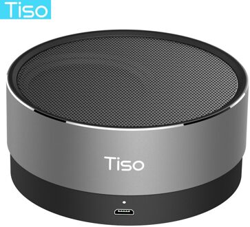 Tiso T10 Bluetooth speaker metal mini draagbare draadloze 10-15 uur speeltijd 5W luidspreker outdoor IPX5 waterdichte AUX TF MIC