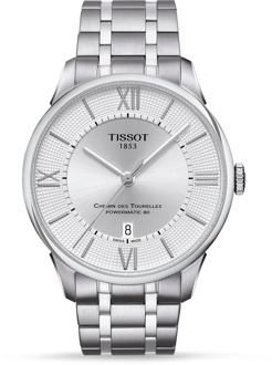 Tissot Chemin Des Tourelles horloge T0994071103800 Zilver