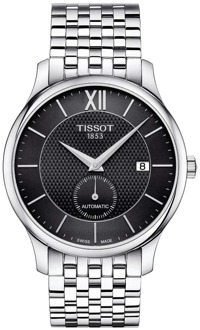 Tissot Horloge Uomo - T0634281105800 - Traditie Automatisch Small Second Tissot , Black , Heren - ONE Size