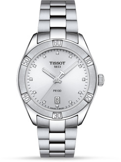 Tissot PR100 Sport Chic horloge T1019101103600 Zilver