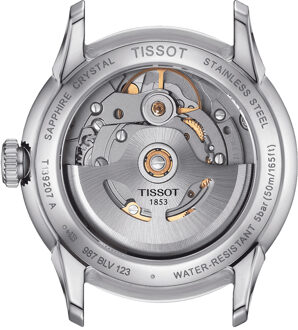 Tissot T-classic Chemin Des Tourelles Powermatic 80 Dames Horloge Zilverkleurig T1392071103100