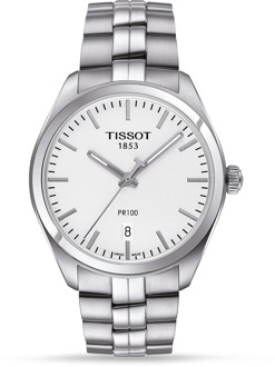 Tissot T-Classic PR100 horloge  - Zilverkleurig