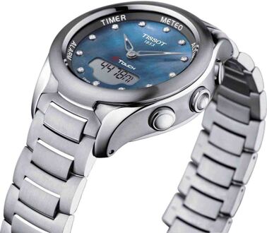 Tissot T-touch Solar Dames Zilveren Horloge T0752201110601 - maat