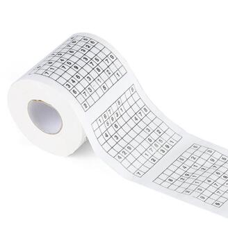 Tissue 1 Roll 2 Ply Grappige Nummer Sudoku Gedrukt Wc Bad Funny Soft Toiletpapier Tissue Huishoudelijke Badkamer Papier levert 1stk