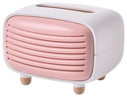 Tissue Doos Creatieve Servet Opbergdoos Huishoudelijke Papier Doos Woonkamer Koffietafel Papier Doos Desktop Tissue Buis roze
