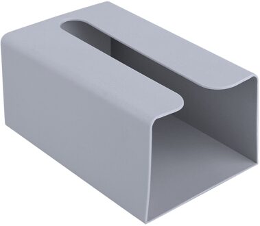 Tissue Doos Houder Plastic Wall Mount Tissues Cover Organizer Voor Badkamer Keuken Kantoor Huishoudelijke Stofdicht Opbergdoos grijs