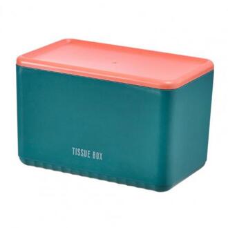Tissue Doos Punch-Gratis Muurbevestiging Abs Zelfklevende Te Gebruiken Tissue Houder Voor Badkamer Keuken Opknoping Papier rolhouder groen